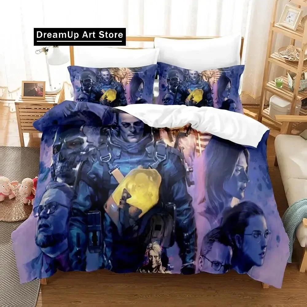 2D Death Stranding Bedding Set Single Twin Full Queen King Size Bed Set Aldult Kid Bedroom Duvetcover Sets Anime Parure De Lit