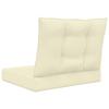 Outdoor Sofa Cushions 2 pcs Cream Polyester