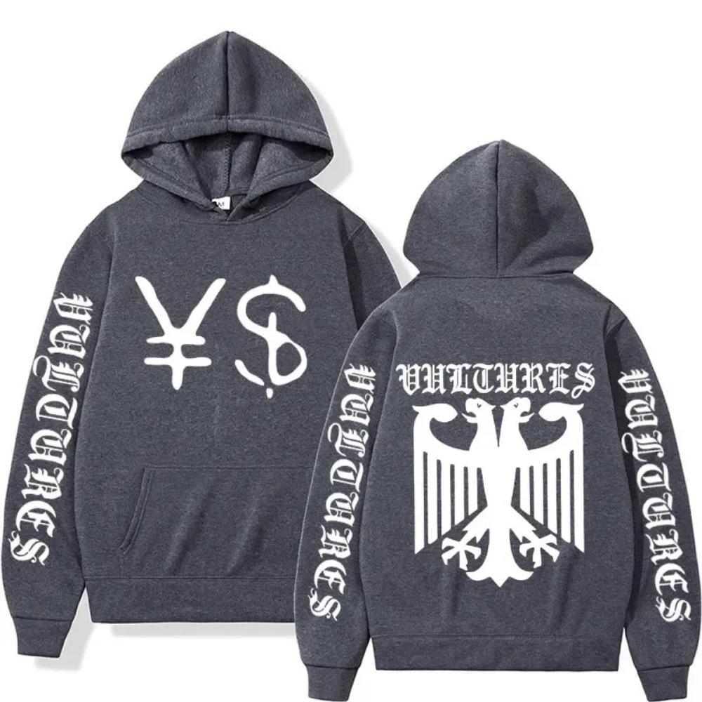 Kanye West Ye Ty Dolla Sign YS Vultures Hoodie Men Women Vintage Hip Hop Rap Hoodies Men Harajuku Fashion Pullover Sweatshirts