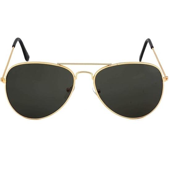 Мужские и женские солнцезащитные очки Dervin Aviator Combo (черный) - Упаковка из 2 шт.