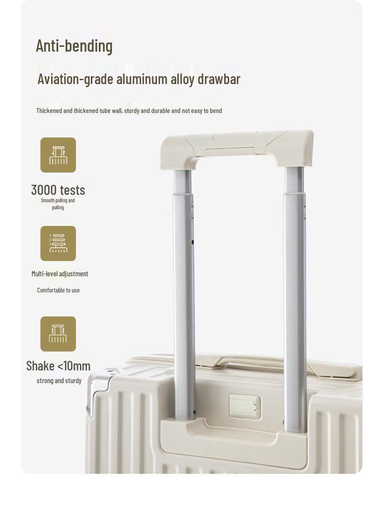 Стильный и прочный женский многофункциональный дорожный чемодан с бесшумными колесами