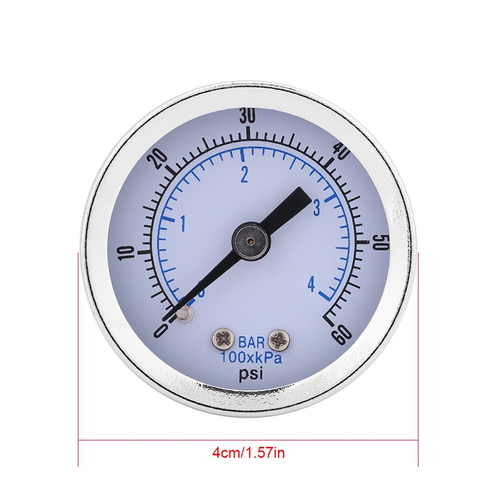 Манометр 0–60 psi 0–4 бар 1/8 NPT Манометр для воды, воздуха, масла Инструмент для измерения давления