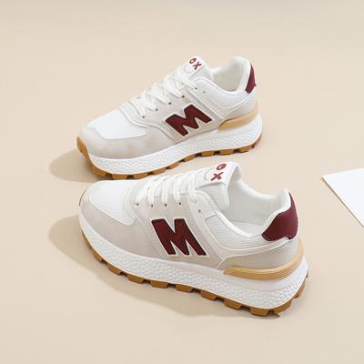 2025 весна маленькие белые туфли новая корейская версия ins студентки увеличение роста платформа спортивные кеды повседневная обувь женская J6109