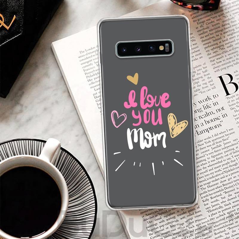 Любовь Супер МАМА ПАПА Чехол Для Samsung Galaxy S23 S22 S24 S25 Ultra Чехол для телефона S21 Plus S20 FE S10 + S25Ultra Печать Fundas S23 S22