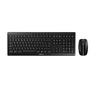 Cherry Stream Desktop Recharge Keyboard and Mouse Set Wireless Black