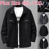 Spring and Autumn Plus Size Men's Embroidered Casual Jacket Trendy Fat Man Plus Fat Oversized Jacket 4XL-11XL