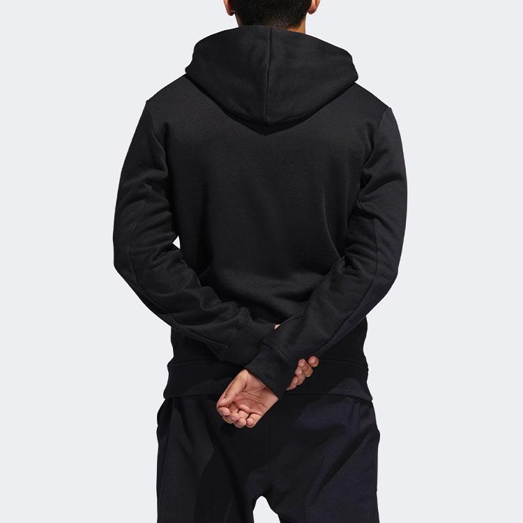 Adidas Мужская баскетбольная велюровая куртка CNY Dame с капюшоном и молнией во всю длину, черная DZ0857