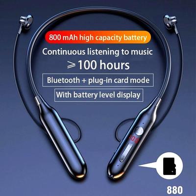 TWS 100 часов Беспроводные наушники Bluetooth с магнитным шейным ремешком IPX3 Водонепроницаемая спортивная гарнитура с шумоподавлением MIC S720