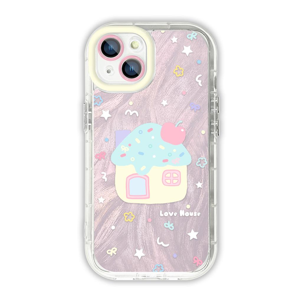 Чехол для мобильного телефона iPhone 15promax Грибной домик Яблоко iPhone14Pro/13/12 перьевая пряжа xsmax модный и милый