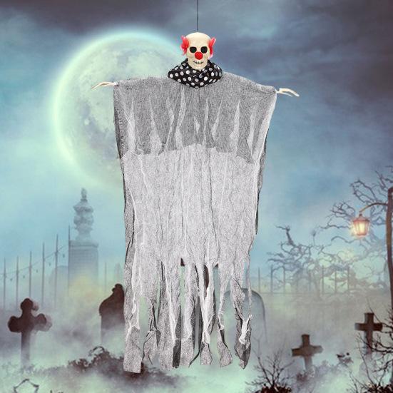 Подвесное украшение для Хэллоуина с призраком, страшный реалистичный декор в виде скелета, жуткая атмосфера, макет, реквизит для дома с привидениями
