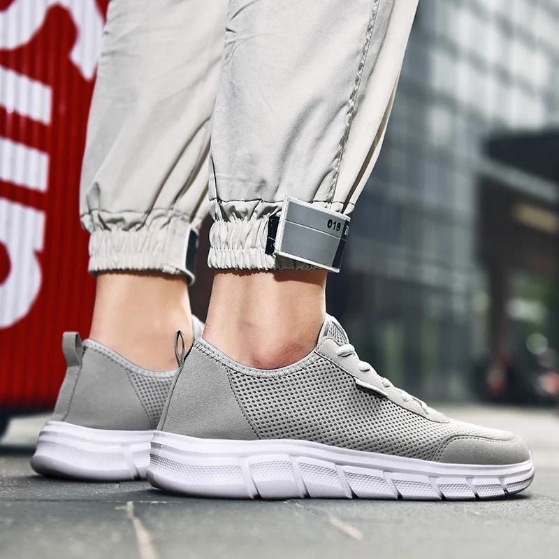 Мужская обувь повседневные сетчатые летние кроссовки дышащие легкие теннисные мужские кроссовки для ходьбы удобные мужские