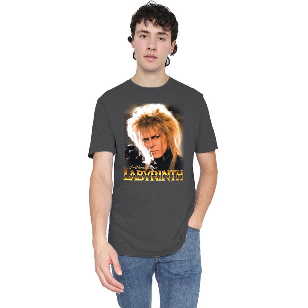 Labyrinth Unisex Adult Jareth The Goblin King Heather T-Shirt