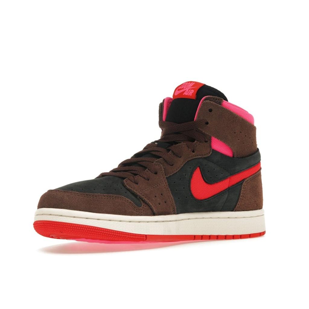 Air Jordan 1 High Zoom Comfort 2 Cacao Wow Picante Красные женские кроссовки Коричневые черные гипер-розовые DV1305-206