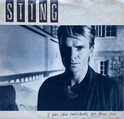 7-дюймовая пластинка STING If You Love Somebody Set Them Free AM2738 AM 1985 Канада Рок Б/У