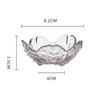 Маленькая стеклянная тарелка в скандинавском стиле с золотой инкрустацией, стеклянная миска для соуса, приправа для барбекю, цветочная миска с лепестками, стеклянная тарелка для приправ