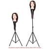 Adjustable Training Mannequin Head Tripod Stand Manikin Wig Holder Carry Bag