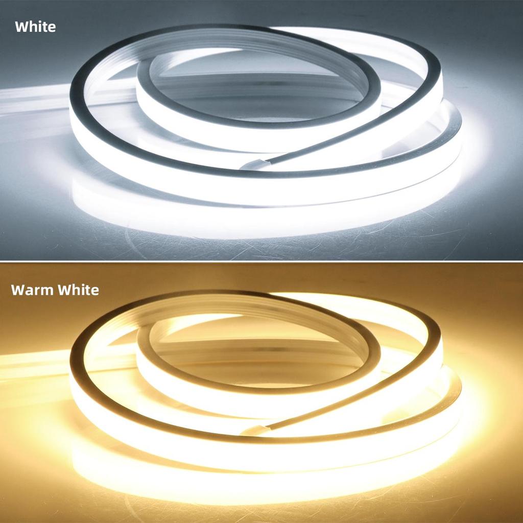 DC 24V Neon Light LED Strip with RF Remote Control Touch Switch 320LED/M Flexible Rope Tube Lamp For Home Christmas Decor With EU or US Plug