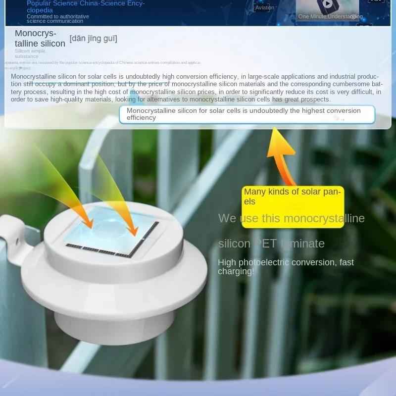 Outdoor Solar Gutter Lights 3 9 LEDs Fence Light Waterproof Security Lamps For Eaves Garden Landscape Pathway B Solar Lights