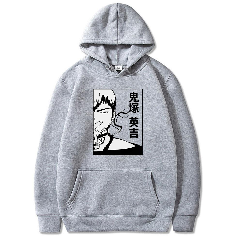 Трендовая крутая одежда, толстовки для пар с принтом Great Teacher Onizuka Gto, классический повседневный стиль, одежда Unsiex, хлопковая толстовка большого размера