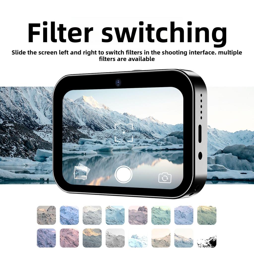 D6 Трехкамерная CCD Цифровая камера высокого разрешения, Пленочная Музыкальная Умная камера Сенсорный экран Камера-рекордер для студенческого билета