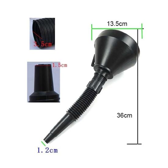 Пластиковая гибкая воронка может изливом для мотоцикла, автомобильного масла, бензина, топлива, бензина