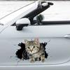 Universal Waterproof Car 3D Cat Stickers Animal Styling Car Body Scratch Masking Stickers Creative Funny Auto Decal