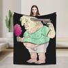 Warm Blanket Smiling Friends Mr. Boss Guess I'm Ooogli Goo Funny Cartoon Throw Blanket Flannel Bedspread For Outdoor Sofa Cover