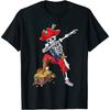 Dabbing Pirate Skeleton Dab Kids Halloween Costume Gift T-Shirt
