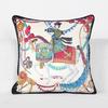 New Gold Plain Woven Jacquard Cooling Tassel Pillow Cover Christmas Cushion Cover Sofa Cushion Cover Car Cushion Cover