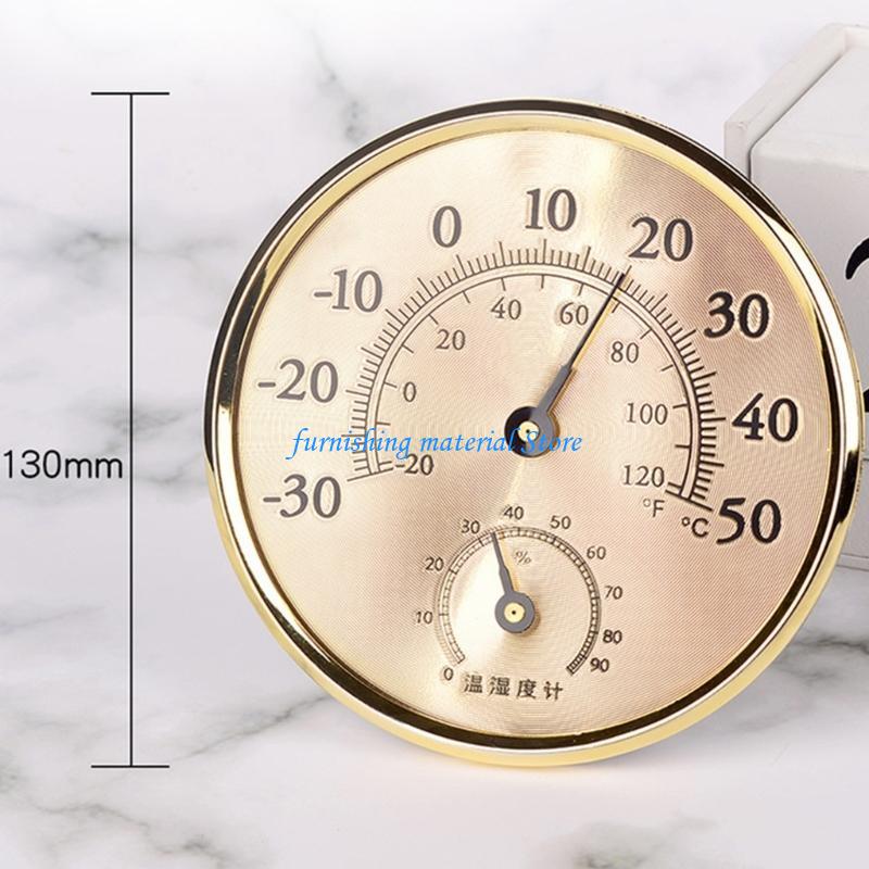 Y5GD Indoor Temperature Humidity Detector Sensor-Gauge Tabletop Analog-Thermometer Hygrometer Large Display for Home Office