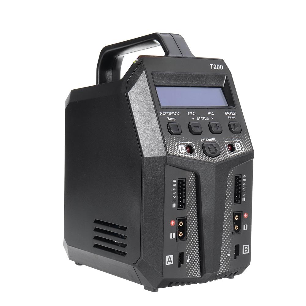 Новое Высококачественное Зарядное устройство SKYRC T200 2x100W 12A AC/DC Двойное Балансировочное для аккумуляторов 1-6S Lipo/LiHV/LiFe/LiIon Запасные части