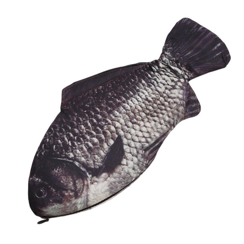 Модный уникальный дизайн, студенческая сумка для ручек с героями мультфильмов, пенал в форме рыбы и карпа, сумка для хранения, школьные принадлежности