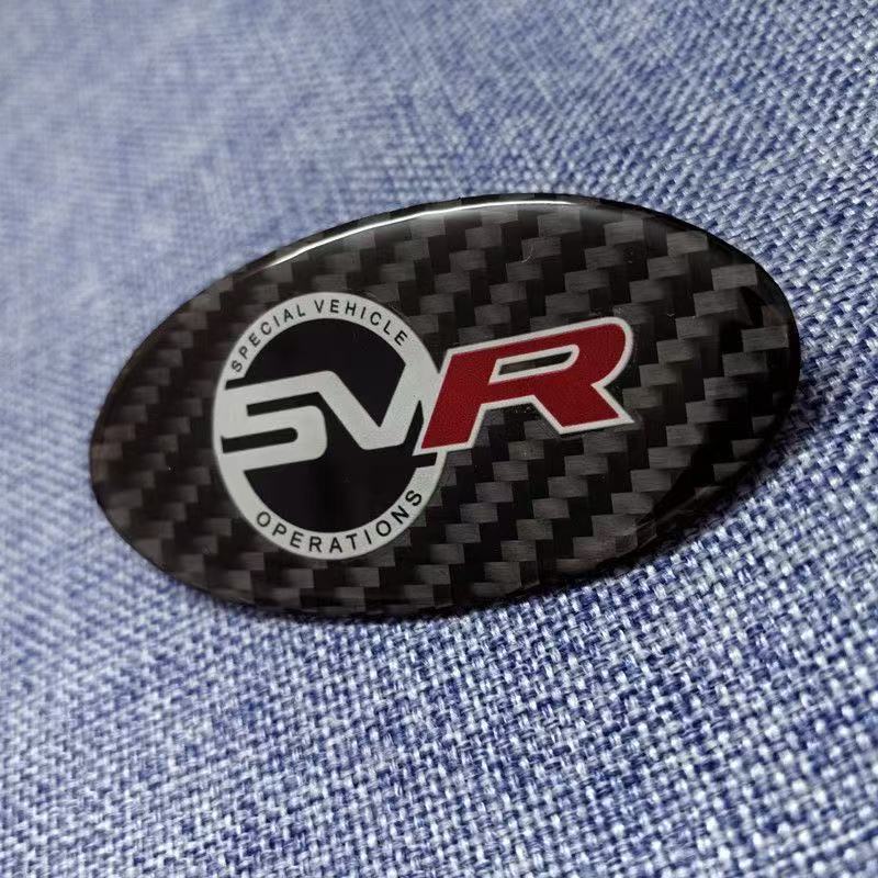 For Land Rover Range Rover Vogue Sport, Carbon Fiber Front Grille Emblem, Evoque, Discovery Sport, Velar, Chery, Rear Trunk Embl XS9