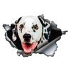 Dalmatian Dog 3D Break the Wall Car Sticker, Waterproof Vinyl Material Accessories, Interesting Creativity For Cars, Trucks, Motorcycles, Walls