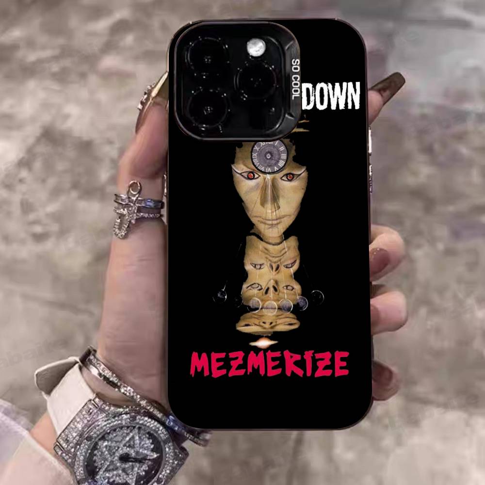 Металлический ремешок System Of A Down Для IPhone 17 16 15 14 13 12 11 Pro Max Plus Матовый цветной задний чехол для телефона