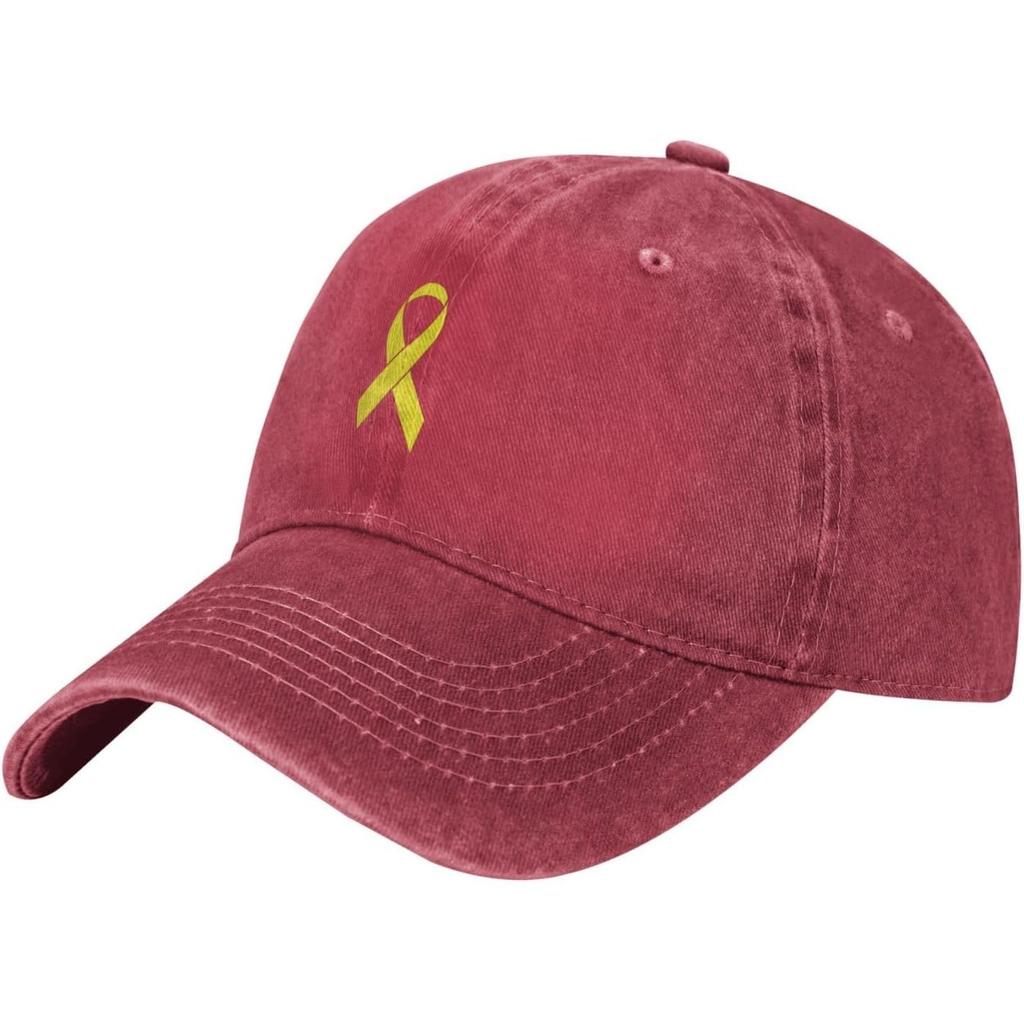 Sarcoma Awareness Ribbon Baseball Cap Washed Cotton Adjustable Golf Hat Casual for Unisex Women