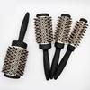 5 Sizes Professional High Temperature Resistant Aluminum Tube Ceramic Comb Round Comb For Blow Dry Salon Styling Tools