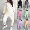 2024 Autumn/Winter Women's Casual Round Neck Loose Long Sleeve Sweatshirt Set