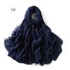 High-Quality Cotton Linen Gauze Scarf: Breathable, Encrypted Sunscreen, Four-Circle Fringe Shawl, Women's Malay Head Scarf