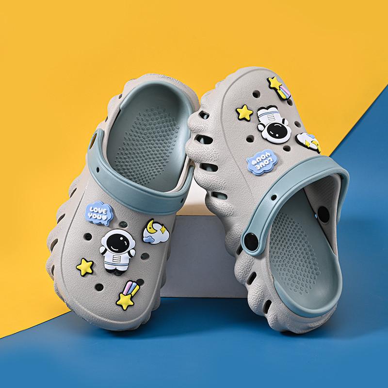 Mario Детские удобные дышащие клоги Летние слипоны для мальчиков и девочек