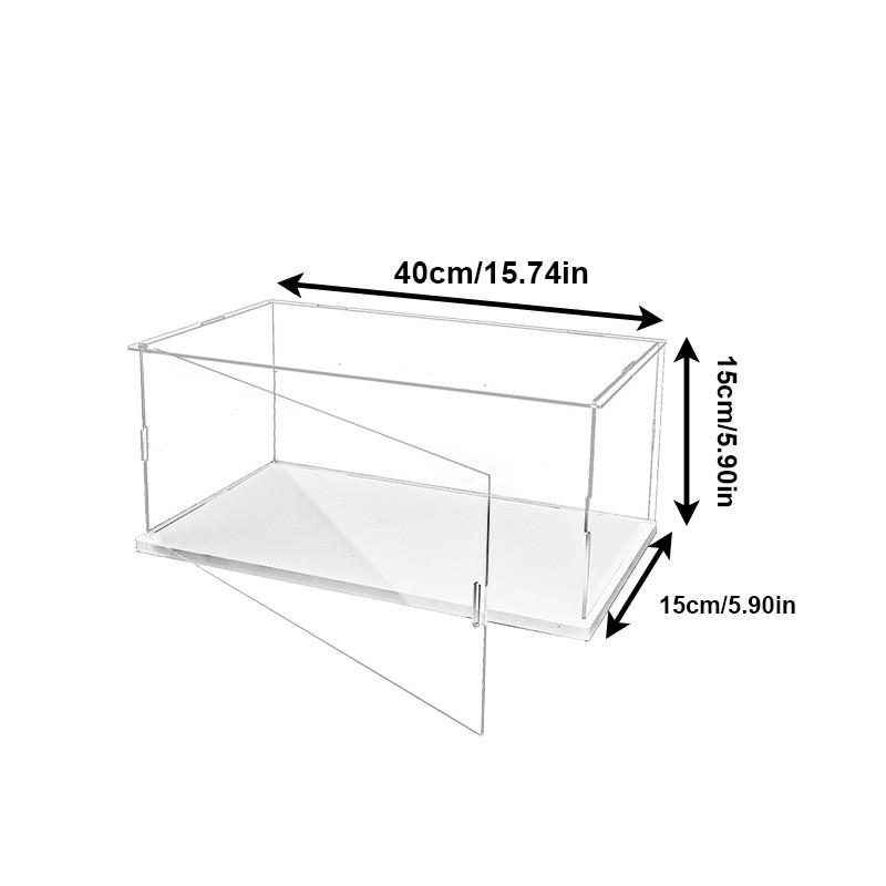 Acrylic Display Case with Door Collectibles Assemble Showcase Display Action Figures Toys Storage Organizing Desktop Storage Home Storage