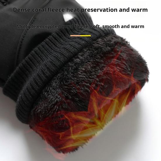 Зимние лыжные перчатки флисовые теплые перчатки для сенсорных экранов для мужчин и женщин ветрозащитные термальные перчатки для активного отдыха