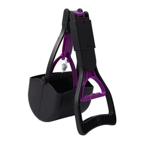 17.7" Dog Pooper Scooper Long Handle Folding Waste Pick Up Tool