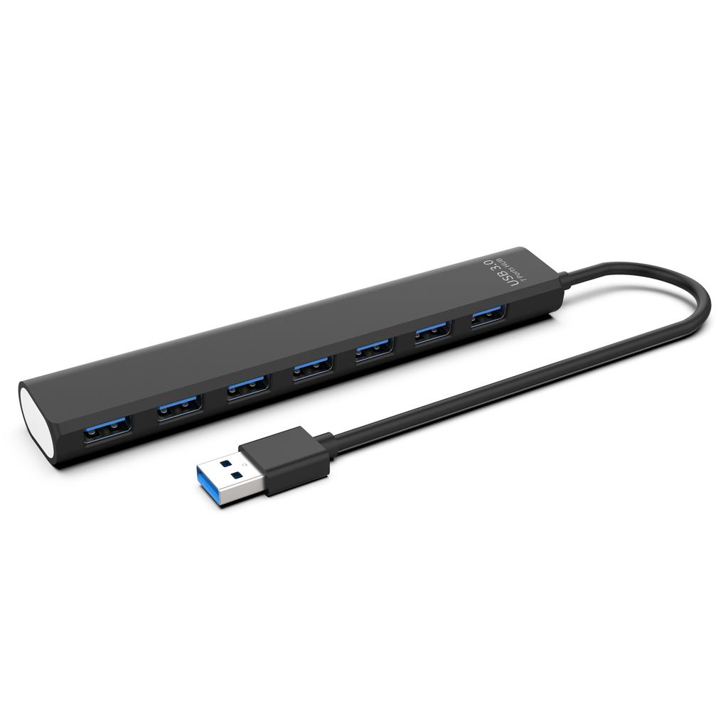 7-портовый разветвитель USB 3.0/2.0 HUB, высокоскоростной разделитель USB3.0 до 5 Гбит/с Передача данных USB HUB