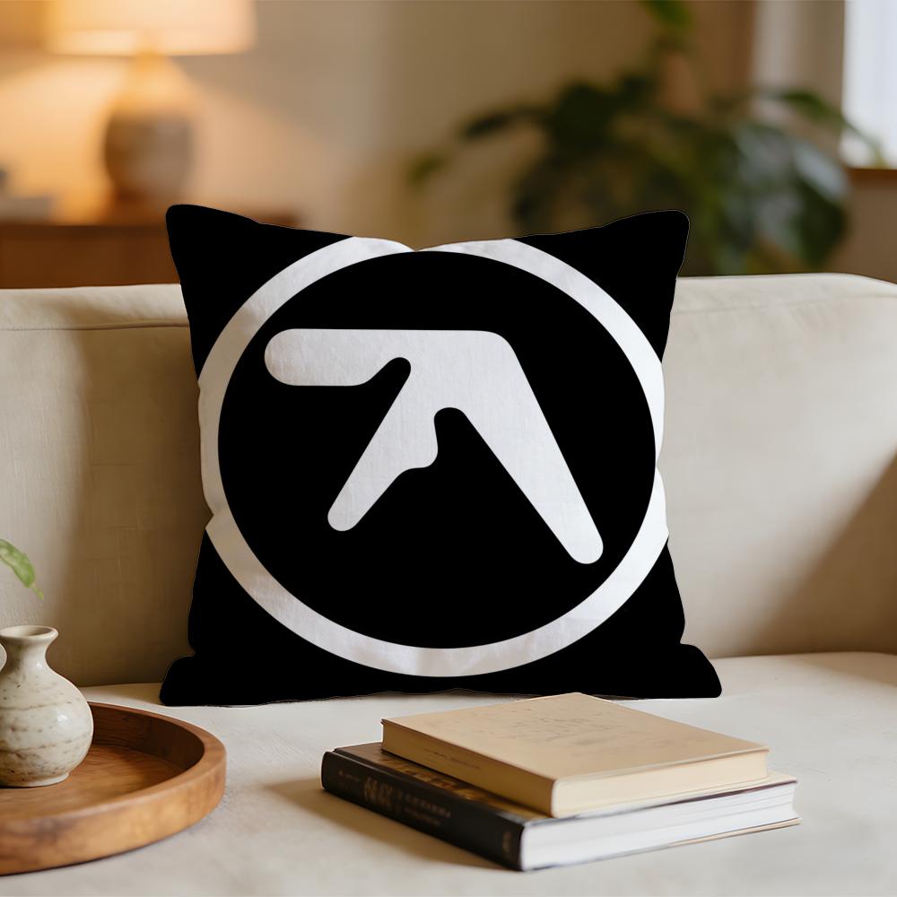 AAphex TTwin Album Cover Cushion Cover Short plush pillowcase for bed sofa carwashable