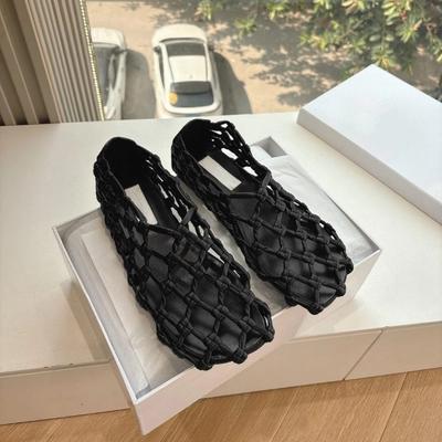 Версия из овчины~ нишевый дизайн сетчатые плетеные полые дышащие туфли-лодочки женские летние сандалии обувь-клетка для свиней