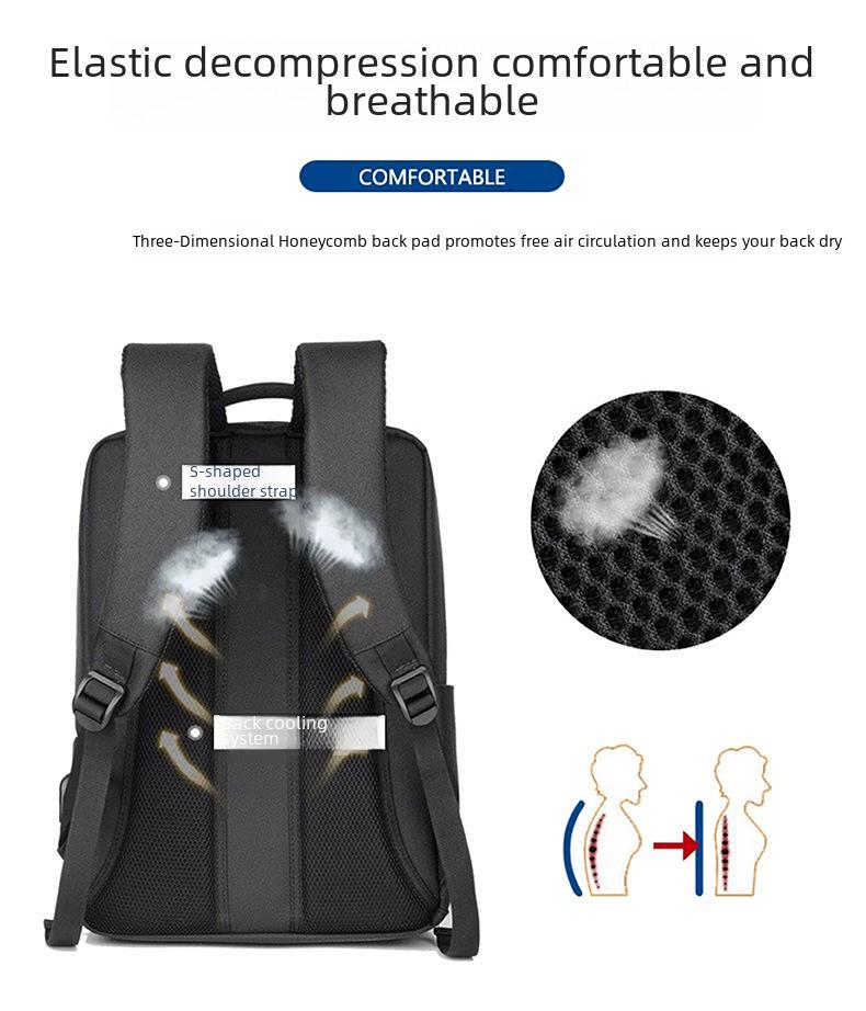 Мужской водонепроницаемый рюкзак для бизнеса и путешествий высшего класса — вместительный и стильный, для ноутбука и школы