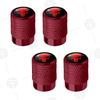 4pcs Skull Logo Car Wheel Tire Valve Caps Air Stem Aluminum Accessories For Jeep Wrangler Gladiator Renegade Ford F-150 Ranger