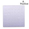 Epoxy Resin Mold Alphabet Letter Number Pendant Casting Silicone Mould