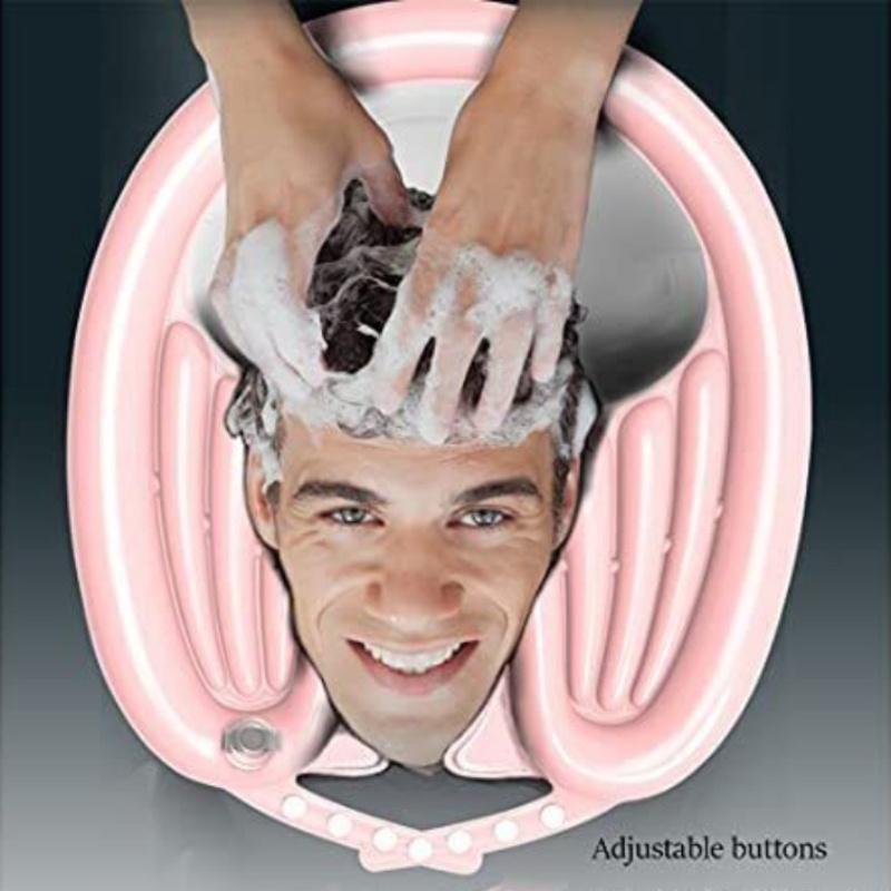 Надувная раковина для мытья волос, портативная чаша для шампуня для пожилых людей